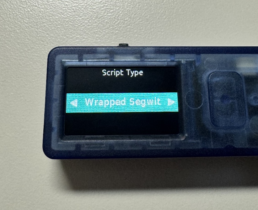 Options/ Wallet/ Export Xpub/Options/ Xpub Settings/ Script Type/ Wrapped Segwit

m/49'/0'/0'